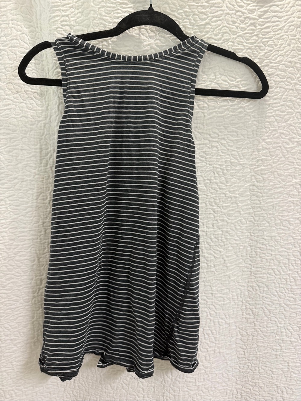 lululemon athletica Black & White Striped Tank Top